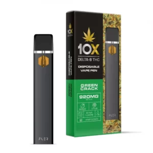 Green Crack Vape Pen - Delta 8 THC - Disposable - 10X - 920mg