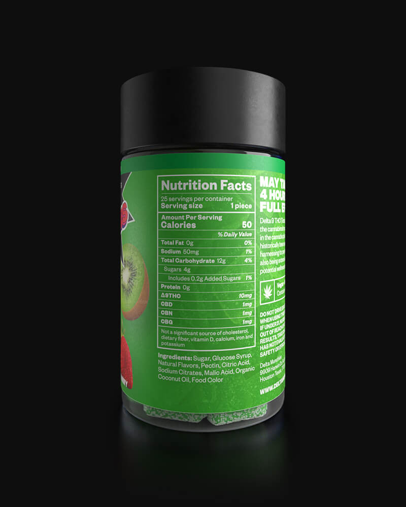 Kiwi Burst Delta 9 Gummies - Image 2